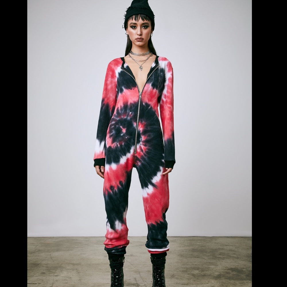 Dolls kill current mood tie dye onesie